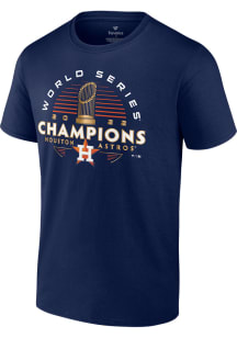 Houston Astros Navy Blue 2022 World Series Champions Roster Short Sleeve T Shirt