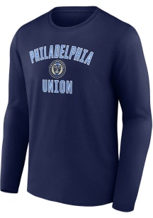 Philadelphia Union Navy Blue Heart and Soul Long Sleeve T Shirt