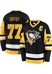 Paul Coffey Pittsburgh Penguins Mens Black Vintage Breakaway Hockey Jersey