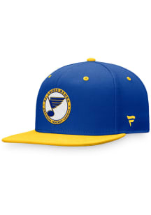 St Louis Blues Mens Blue Heritage 2T Fitted Hat