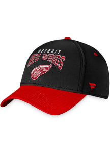 Detroit Red Wings Mens Red 2T 5 Panel Structured Flex Hat
