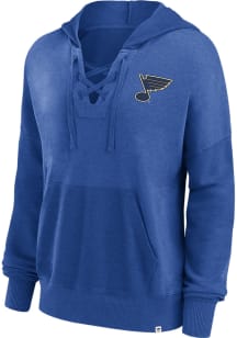 St Louis Blues Womens Blue Heritage Hooded Sweatshirt
