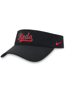 Nike Cincinnati Reds Mens Black Wordmark Adjustable Visor