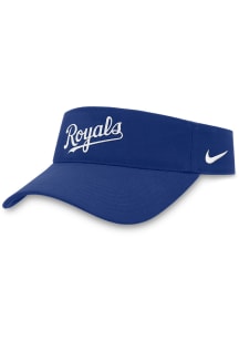 Nike Kansas City Royals Mens Blue Wordmark Adjustable Visor