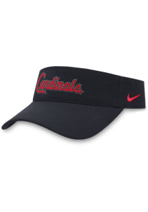 Nike St Louis Cardinals Mens Navy Blue Wordmark Adjustable Visor