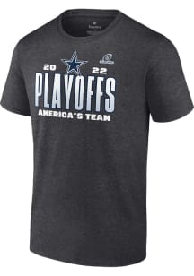 Dallas Cowboys Grey 2022 Playoff Participant Short Sleeve T Shirt