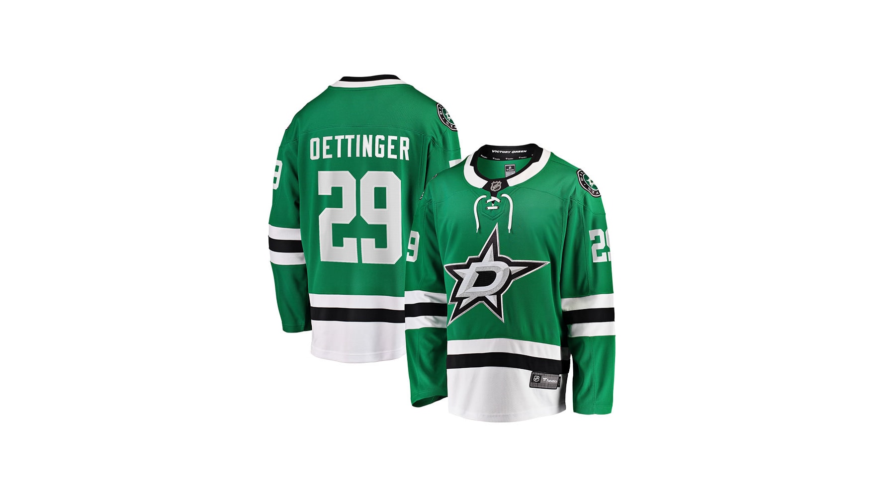 Dallas Stars Fanatics Branded Youth Home Replica Blank Jersey - Green(Yth L)