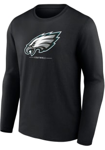 Philadelphia Eagles Black Team Lock-Up Long Sleeve T Shirt