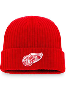 Detroit Red Wings Red Cuff Beanie Mens Knit Hat