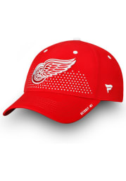 Detroit Red Wings Mens Red 2018 Authentic Pro Draft Flex Hat