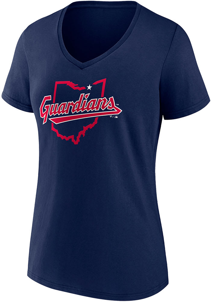 Cleveland Guardians Womens Hometown T-Shirt - NAVY