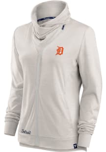 Detroit Tigers Womens Grey Iconic Long Sleeve Full Zip Jacket
