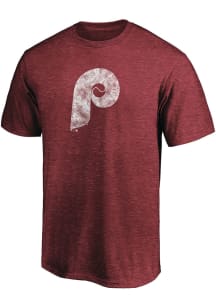 Philadelphia Phillies Red True Classics Throwback Short Sleeve Fashion T Shirt