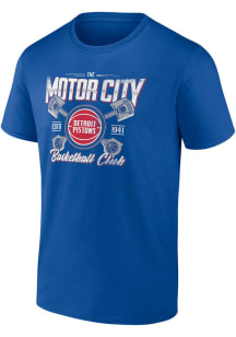 Detroit Pistons Blue Team Pride Short Sleeve T Shirt