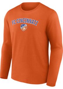 FC Cincinnati Orange Arch Name Long Sleeve T Shirt