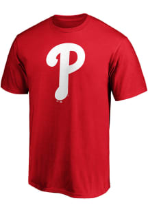 Philadelphia Phillies Red Official Logo Short Sleeve T Shirt