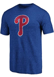 Philadelphia Phillies Blue Evergreen Short Sleeve Fashion T Shirt