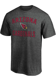 Arizona Cardinals Charcoal Victory Arch Short Sleeve T Shirt
