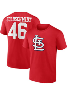 Paul Goldschmidt St Louis Cardinals Red Upper Player Icon N and N Short Sleeve Player T Shirt