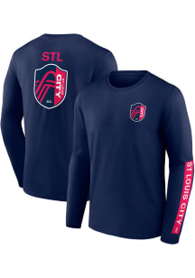 St Louis City SC Navy Blue Tradition Long Sleeve T Shirt