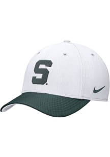 Nike Michigan State Spartans Mens White Swooshflex Flex Hat