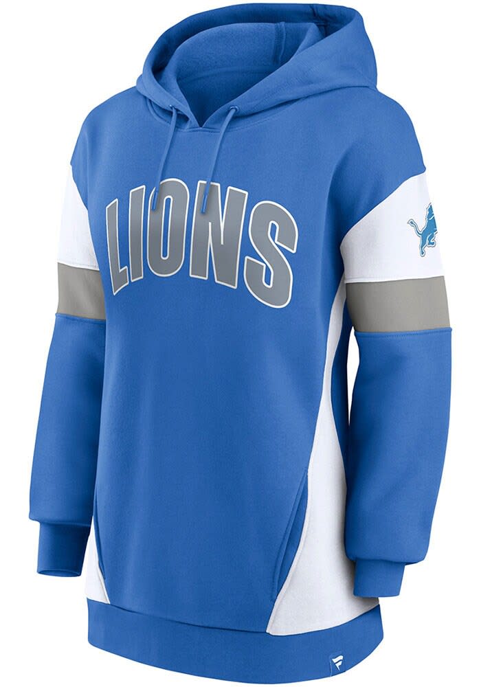 Detroit Lions Womens Lock It Down Hoodie Blue