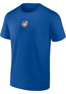 FC Cincinnati Blue Center Short Sleeve T Shirt