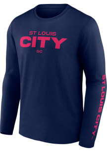 St Louis City SC Navy Blue Tonal Play Long Sleeve T Shirt