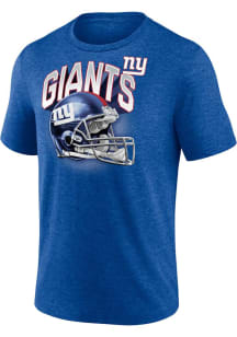 New York Giants Blue Tri-Blend Short Sleeve Fashion T Shirt