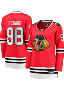 Connor Bedard Chicago Blackhawks Womens Home Hockey Jersey - Red
