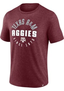 Texas A&amp;M Aggies Maroon Circle Stack Short Sleeve T Shirt