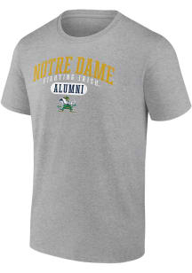 Notre Dame Fighting Irish Grey Alumni Pill Short Sleeve T Shirt