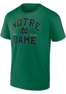 Notre Dame Fighting Irish Green Number One Graphic Short Sleeve T Shirt