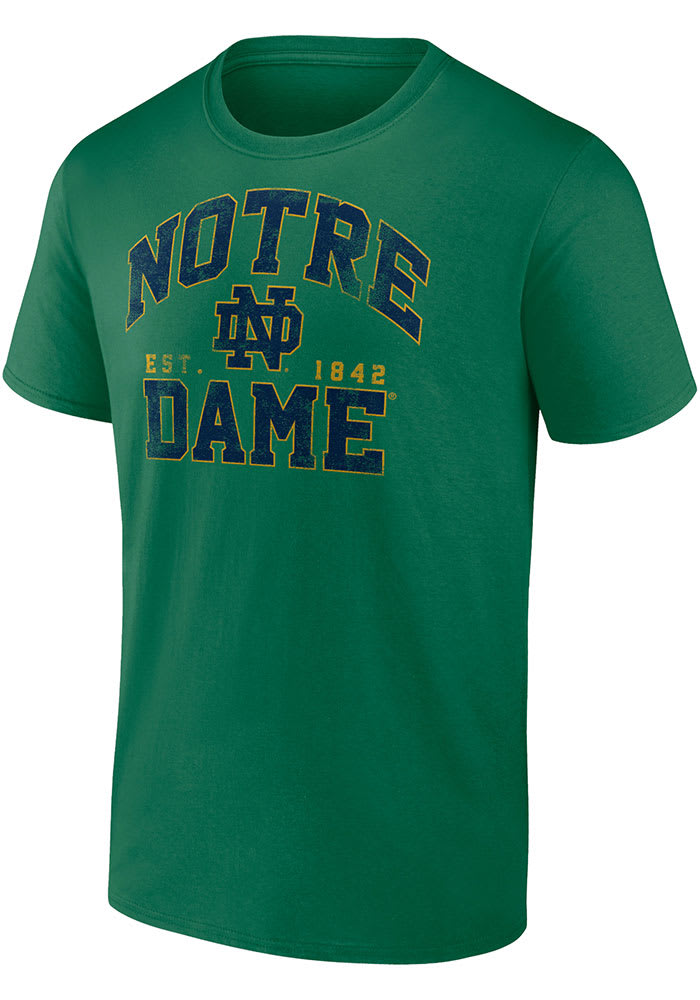 Notre Dame Fighting Irish Green #1 Graphic Short Sleeve T Shirt
