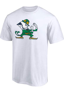 Notre Dame Fighting Irish White Primary Team Logo Short Sleeve T Shirt