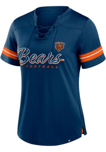 Chicago Bears Womens Play Script Fashion Football Jersey - Navy Blue