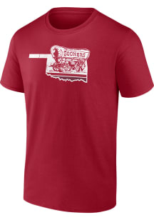 Oklahoma Sooners Crimson Official Fan Short Sleeve T Shirt