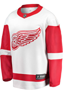 Detroit Red Wings Mens White Road Hockey Jersey