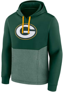 Green Bay Packers Mens Green Poly Fleece Hood
