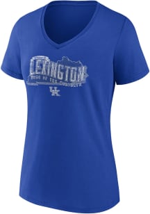 Kentucky Wildcats Womens Blue Team Glory Short Sleeve T-Shirt