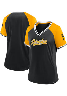 Pittsburgh Pirates Womens Glitz and Glame Fashion Baseball Jersey - Black