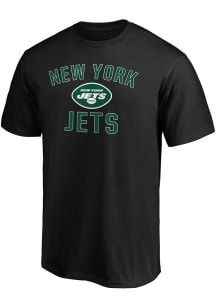 New York Jets Black Victory Arch Short Sleeve T Shirt