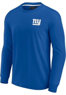 New York Giants Blue Signature Long Sleeve T Shirt