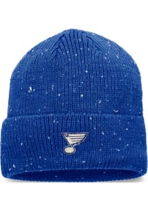 St Louis Blues Blue Authentic Pro Road Merino Cuff Mens Knit Hat