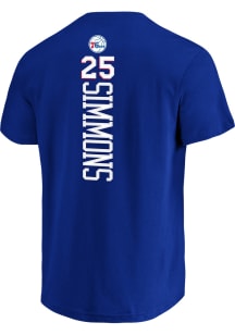 Ben Simmons Philadelphia 76ers Blue Backer Short Sleeve Player T Shirt