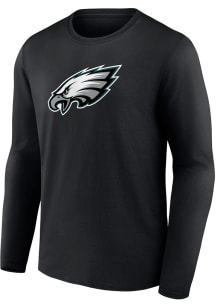 Philadelphia Eagles Black Primary Logo Long Sleeve T Shirt