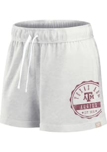 Texas A&amp;M Aggies Womens Grey Badge French Terry Shorts