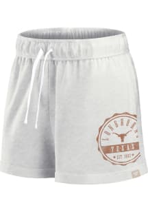 Texas Longhorns Womens Grey Badge French Terry Shorts