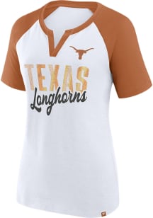 Texas Longhorns Womens White Best Squad Short Sleeve T-Shirt