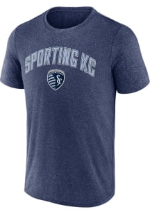 Sporting Kansas City Navy Blue Drop Kick Short Sleeve T Shirt